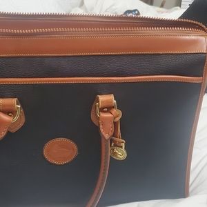 Douney and Bourke wome 's black pebble leather briefcase